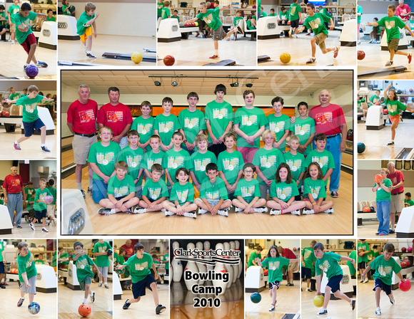 2010 Bowling Camp Photo Collage