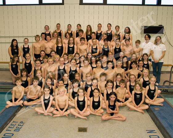 Sharks Swim Team 2009-2010 8x10