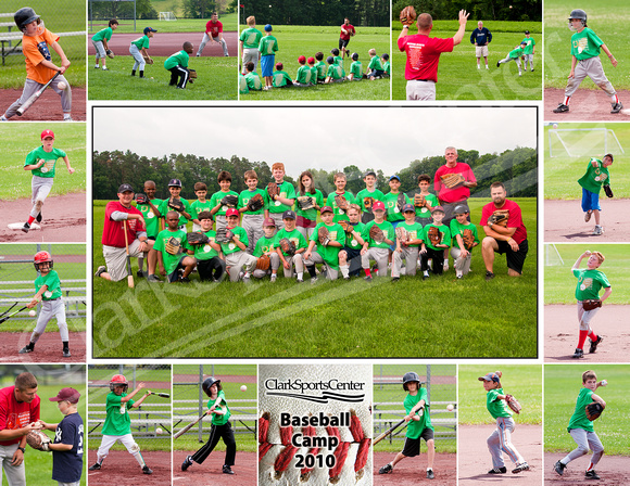 2010 Baseball Camp Photo Collage